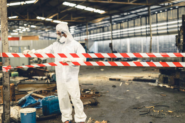 Professional Biohazard Cleanup technician working in Jasper, TN